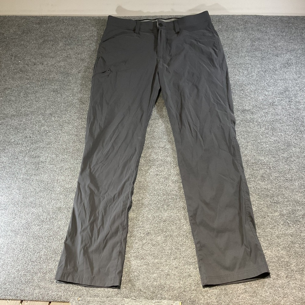 Orvis Mens Tech Chino Pants Charcoal Gray Stretch Outdoor 38x34 Performance